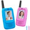 Video Walkie Talkies for Kids, 2-Pack Rechargeable Kids Walkie Talkies with HD Camera, Voice Changer & Long Range, Indoor Outdoor Toys for Hiking,Camping,Christmas Birthday Gifts for 3-12 Boys Girls view 1