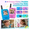 Video Walkie Talkies for Kids, 2-Pack Rechargeable Kids Walkie Talkies with HD Camera, Voice Changer & Long Range, Indoor Outdoor Toys for Hiking,Camping,Christmas Birthday Gifts for 3-12 Boys Girls view 2