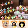 Barydat 200 Set Mini Christ Gifts Glow in the Dark Include Mini Jesus Figures Silicone Wristbands Blessing Cards for Christ Party Favors Sunday School Gifts Religious Toys to Hide and Seek view 3