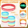 Barydat 200 Set Mini Christ Gifts Glow in the Dark Include Mini Jesus Figures Silicone Wristbands Blessing Cards for Christ Party Favors Sunday School Gifts Religious Toys to Hide and Seek view 4