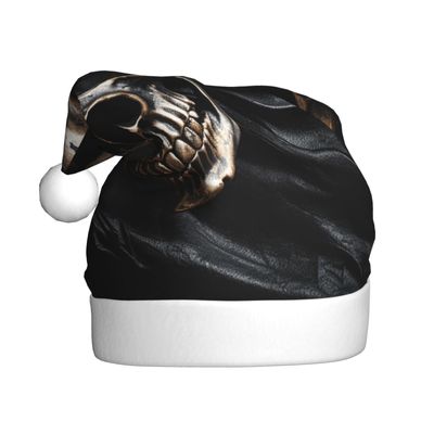 aabkjgfr Pirate Flag Print Adult Santa Hat,Soft And Comfortable Santa Hat,Suitable For New Year'S Holiday Parties,Indoors And Outdoors.