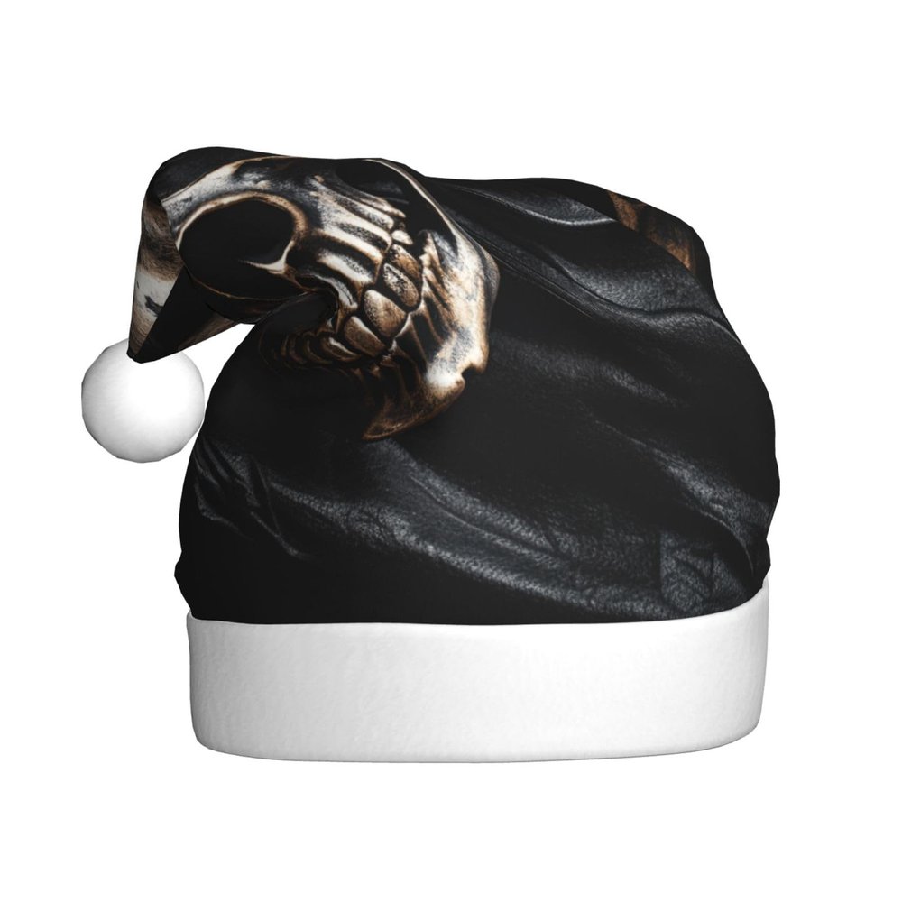 aabkjgfr Pirate Flag Print Adult Santa Hat,Soft And Comfortable Santa Hat,Suitable For New Year'S Holiday Parties,Indoors And Outdoors.