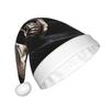 aabkjgfr Pirate Flag Print Adult Santa Hat,Soft And Comfortable Santa Hat,Suitable For New Year'S Holiday Parties,Indoors And Outdoors. view 2