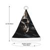 aabkjgfr Pirate Flag Print Adult Santa Hat,Soft And Comfortable Santa Hat,Suitable For New Year'S Holiday Parties,Indoors And Outdoors. view 3