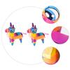 CORHAD 2pcs Mexican Pinata Donkey Fiesta Party Decorations for Cinco De Mayo Birthday Party Candy Filled Traditional Pinata with Hanging Loop and Pre-made view 3