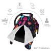 Cartoon Mushrooms Baby Car Seat Canopy Soft Breathable Infant Carseat Cover Summer Lightweight Baby Carrier Cover for Babies Boys Girls Newborn Multi Use Cover for Car Seat Nursing Scarf view 3