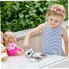 CAKEEYUM Kids Tea Set Includes Portable 330ml Stainless Steel Long Spout Teapot with Filter Screen and 2 70ml Cups for Children Gifts Childrens Tea Set, Kids, Small Teapot, Stainless Steel view 2