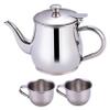 CAKEEYUM Kids Tea Set Includes Portable 330ml Stainless Steel Long Spout Teapot with Filter Screen and 2 70ml Cups for Children Gifts Childrens Tea Set, Kids, Small Teapot, Stainless Steel view 4