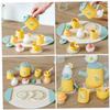 GALPADA Wooden Pretend Tea Set for Realistic Miniature Afternoon Tea Play Set with Teapot Cups and Accessories Educational for Imaginative Role Play and Social Skills Development Safe for view 4