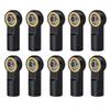 10Pcs Metal M4 Counter Clock-Wise Thread Ball End Head Link Rod Joint Compatible with RC Car Models 1 10 Scale(Black 10Pcs) view 1