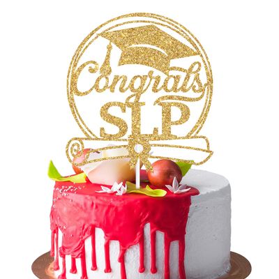 Congrats SLP Cake Topper, Speech-Language Pathologist, Class of 2026 Speech-Language Pathology Graduation Party Decorations