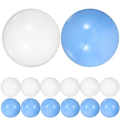 Abaodam 100Pcs Plastic Ocean Balls for Playpen Play Tent Pool Party PE Material Non-Toxic Round Pit Balls for Playhouse and Bathtub Fun