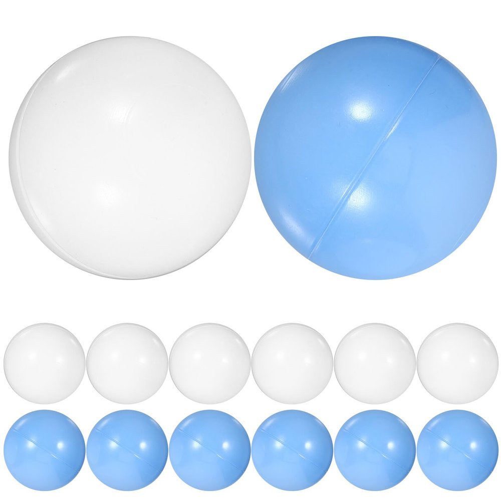 Abaodam 100Pcs Plastic Ocean Balls for Playpen Play Tent Pool Party PE Material Non-Toxic Round Pit Balls for Playhouse and Bathtub Fun