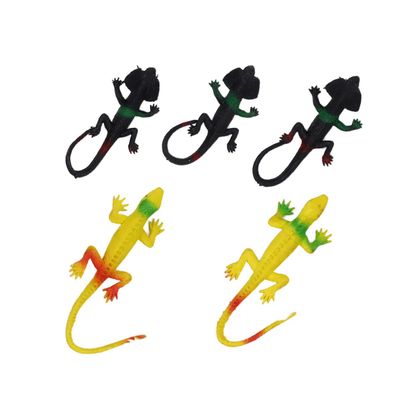 Abaodam 5Pcs Realistic Lizard Set for Pretend Play Animal Figures Halloween Party Props Educational Sensory for Boys Random Color
