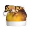 aabkjgfr Bee Flying Print Adult Santa Hat,Soft And Comfortable Santa Hat,Suitable For New Year'S Holiday Parties,Indoors And Outdoors. view 1