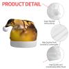 aabkjgfr Bee Flying Print Adult Santa Hat,Soft And Comfortable Santa Hat,Suitable For New Year'S Holiday Parties,Indoors And Outdoors. view 4