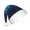 aabkjgfr Universe Stars Galaxy Print Adult Santa Hat,Soft And Comfortable Santa Hat,Suitable For New Year'S Holiday Parties,Indoors And Outdoors. view 2