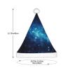 aabkjgfr Universe Stars Galaxy Print Adult Santa Hat,Soft And Comfortable Santa Hat,Suitable For New Year'S Holiday Parties,Indoors And Outdoors. view 3