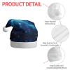 aabkjgfr Universe Stars Galaxy Print Adult Santa Hat,Soft And Comfortable Santa Hat,Suitable For New Year'S Holiday Parties,Indoors And Outdoors. view 4