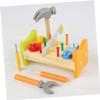 SUPVOX Wooden Pounding Peg Workbench for Hammer Bright Educational Game for Hand-Eye Coordination Creativity Development Fine Motor Skills and Logical Thinking Early Learning view 2