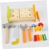 SUPVOX Wooden Pounding Peg Workbench for Hammer Bright Educational Game for Hand-Eye Coordination Creativity Development Fine Motor Skills and Logical Thinking Early Learning view 3