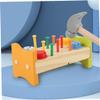 SUPVOX Wooden Pounding Peg Workbench for Hammer Bright Educational Game for Hand-Eye Coordination Creativity Development Fine Motor Skills and Logical Thinking Early Learning view 4