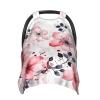Cartoon Cute Plum Blossoms Baby Car Seat Canopy Soft Breathable Infant Carseat Cover Summer Lightweight Baby Carrier Cover for Babies Boys Girls Newborn Multi Use Cover for Car Seat Nursing Scarf view 1