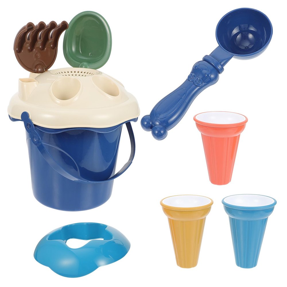 Abaodam Sand Playing Outdoor Beach Bucket Plaything for Safe Edges Stimulates Creativity and Endless Fun in Backyard Seaside Random Color Random Color