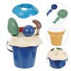 Abaodam Sand Playing Outdoor Beach Bucket Plaything for Safe Edges Stimulates Creativity and Endless Fun in Backyard Seaside Random Color Random Color view 2