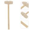 ifundom 36pcs Wooden Mallet Hammer for Smooth Polished Mini Wooden Cracking Hammers Safe Plaything for Birthday and Interactive Fun view 4