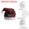 aabkjgfr Red Rose With Candle Print Adult Santa Hat,Soft And Comfortable Santa Hat,Suitable For New Year'S Holiday Parties,Indoors And Outdoors. view 4