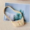JunZheHub Doll Handbag Doll Backpack Shoulder Bag Miniature Cute for 11.81'' Dolls Dress up, White view 4