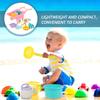 Abaodam 7pcs Beach Set with Trolley Sand Rake Shovel Bucket Creative Outdoor Play Random Color view 3