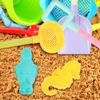 Abaodam 7pcs Beach Set with Trolley Sand Rake Shovel Bucket Creative Outdoor Play Random Color view 4