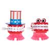 LIOOBO 2Pcs Teeth Wind Up Plastic Clockwork with Eyes for Dental Party Decorations and Birthday view 1