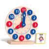 YARNOW Wooden Learning Clock for Educational Teaching Clock Model with Cognition Promotes Hand-Eye Coordination and Logical Thinking Montessori Classroom view 4