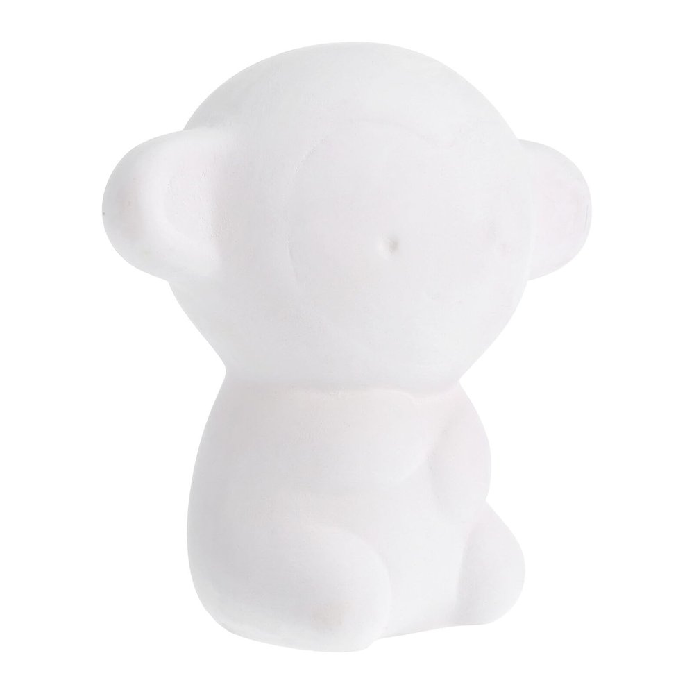 Abaodam DIY Graffiti Monkey Piggy Bank Unfinished Ceramic Coin Box for Creative Painting to Cultivate Saving Habits and Personalize Money Jar