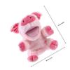Abaodam Cartoon Pig Plush Hand Puppet Soft Stuffed Animal with Movable Mouth for Storytelling Educational Play and Interaction view 2