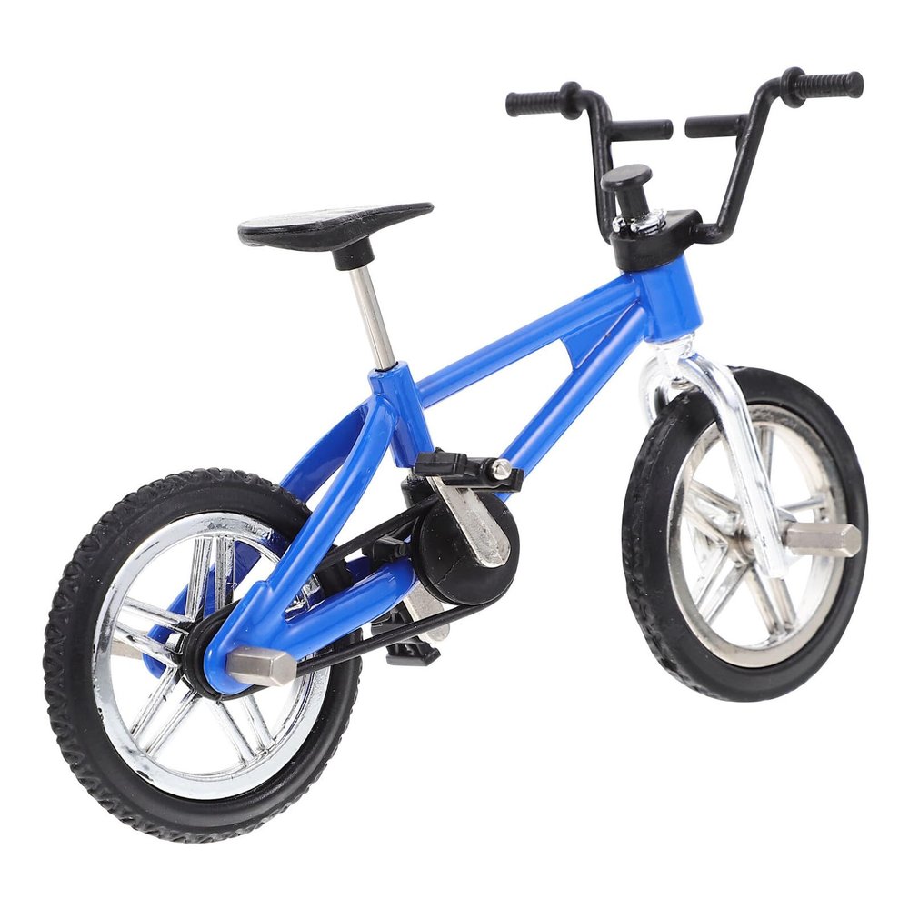 UPKOCH Miniature Dollhouse Bicycle Model Blue Small Metal Simulation Mini Bike Decoration Accessory Realistic Micro Scene Decor for Doll Houses