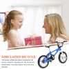 UPKOCH Miniature Dollhouse Bicycle Model Blue Small Metal Simulation Mini Bike Decoration Accessory Realistic Micro Scene Decor for Doll Houses view 2