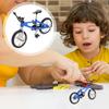 UPKOCH Miniature Dollhouse Bicycle Model Blue Small Metal Simulation Mini Bike Decoration Accessory Realistic Micro Scene Decor for Doll Houses view 4