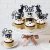 16PCS Black Glitter Prom 2026 Cupcake Toppers - Class of 2026 Senior High School Prom Night Graduation Party Decorations view 2