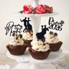 16PCS Black Glitter Prom 2026 Cupcake Toppers - Class of 2026 Senior High School Prom Night Graduation Party Decorations view 3