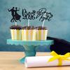 16PCS Black Glitter Prom 2026 Cupcake Toppers - Class of 2026 Senior High School Prom Night Graduation Party Decorations view 4