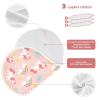 Qinllo Muslin Burp Cloths Unicorn Clouds Cute Print Cotton Baby Burp Cloths 2 Pack Soft Burping Cloth Absorbent Spit Up Rags for Newborn Babies 22"x11" view 3