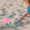 YARNOW Detachable Sand Truck with Pail Beach Non-Slip Soft Sand Car for Boys and Outdoor Seaside Play Bucket for Water and Storage view 4