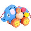 ERINGOGO Cartoon Elephant Pull Along Safe Material Walker for Development Fun Practical Skill Building and Interaction view 1