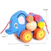 ERINGOGO Cartoon Elephant Pull Along Safe Material Walker for Development Fun Practical Skill Building and Interaction view 2