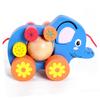 ERINGOGO Cartoon Elephant Pull Along Safe Material Walker for Development Fun Practical Skill Building and Interaction view 3