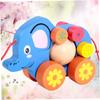 ERINGOGO Cartoon Elephant Pull Along Safe Material Walker for Development Fun Practical Skill Building and Interaction view 4